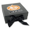 Vintage / Grunge Halloween Gift Boxes with Magnetic Lid - Black - Front (angle)
