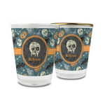 Vintage / Grunge Halloween Glass Shot Glass - 1.5 oz (Personalized)
