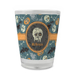 Vintage / Grunge Halloween Glass Shot Glass - 1.5 oz - Set of 4 (Personalized)