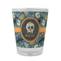 Vintage / Grunge Halloween Glass Shot Glass - 1.5 oz - Single (Personalized)