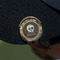 Vintage / Grunge Halloween Golf Ball Marker Hat Clip - Gold - On Hat