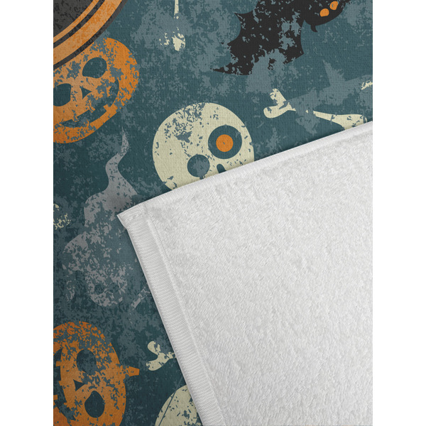 Vintage / Grunge Halloween Golf Towel - Detail