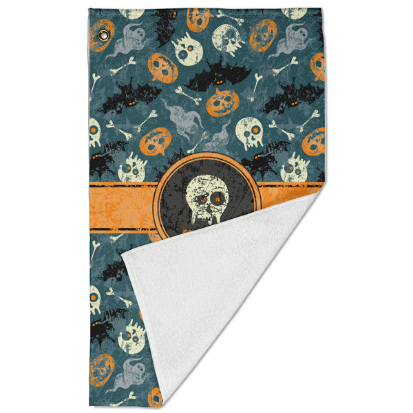Vintage / Grunge Halloween Golf Towel - Folded (Large)