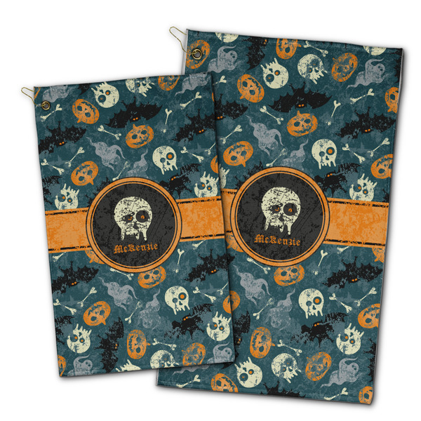 Vintage / Grunge Halloween Golf Towel - PARENT (small and large)