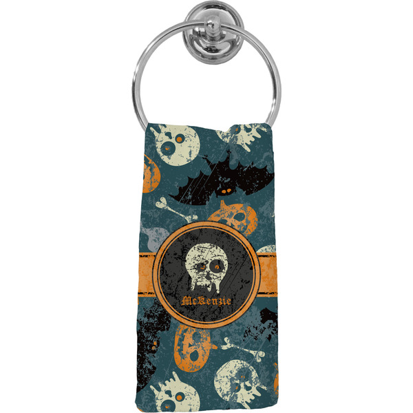 Custom Vintage / Grunge Halloween Hand Towel - Full Print (Personalized)