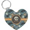 Vintage / Grunge Halloween Heart Keychain (Personalized)