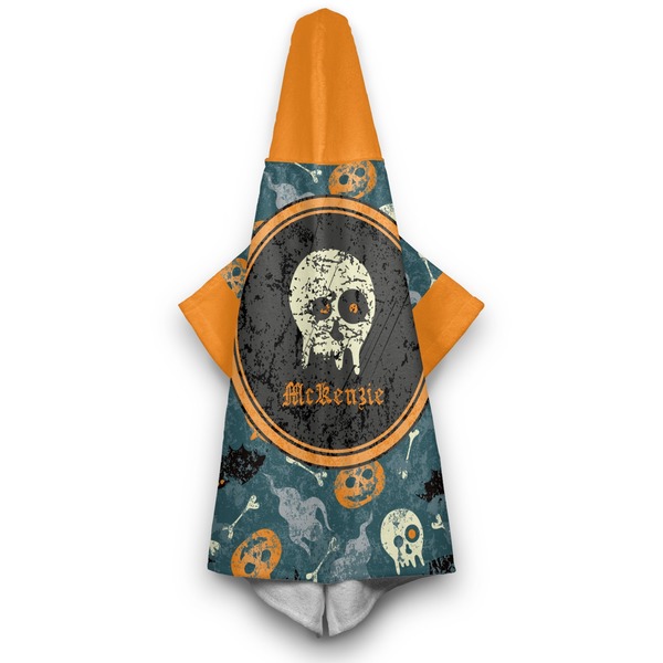 Vintage / Grunge Halloween Hooded Towel - Hanging