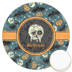 Vintage / Grunge Halloween Printed Cookie Topper - 3.25" (Personalized)