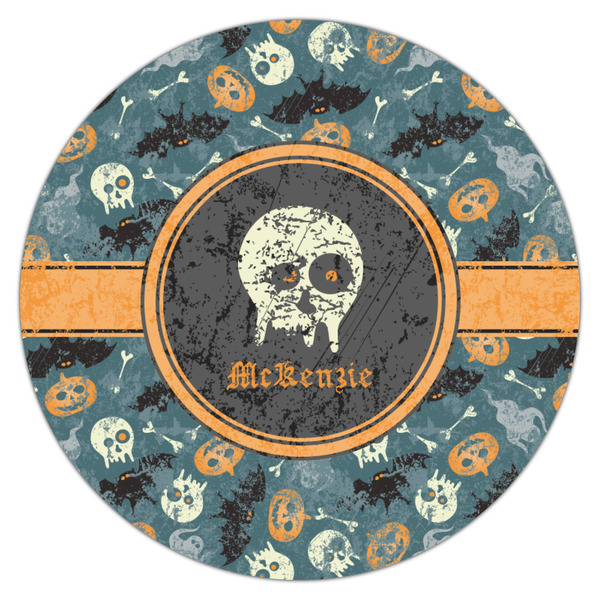 Vintage / Grunge Halloween Icing Circle - Medium - Single