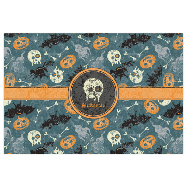 Vintage / Grunge Halloween Indoor / Outdoor Rug - 2'x3' - Front Flat