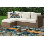 Vintage / Grunge Halloween Indoor / Outdoor Rug - Custom Size w/ Name or Text