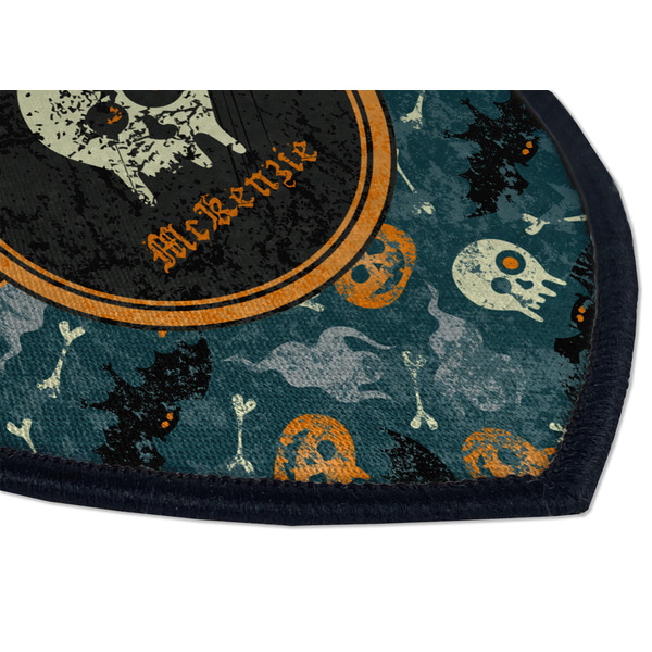 Vintage / Grunge Halloween Iron on Shield 3 Detail