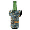 Vintage / Grunge Halloween Jersey Bottle Cooler - ANGLE (on bottle)