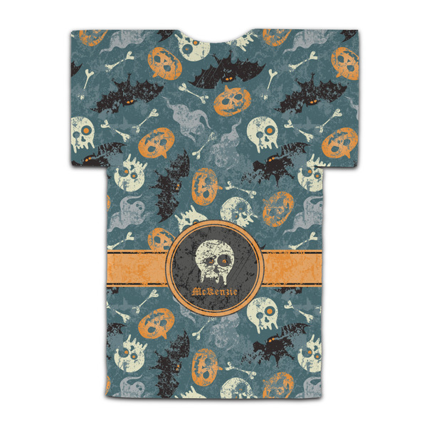 Vintage / Grunge Halloween Jersey Bottle Cooler - BACK (flat)