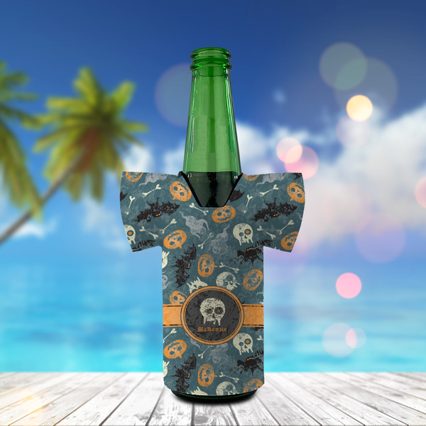 Vintage / Grunge Halloween Jersey Bottle Cooler - LIFESTYLE