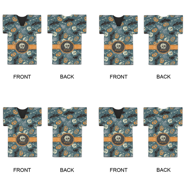 Vintage / Grunge Halloween Jersey Bottle Cooler - Set of 4 - APPROVAL