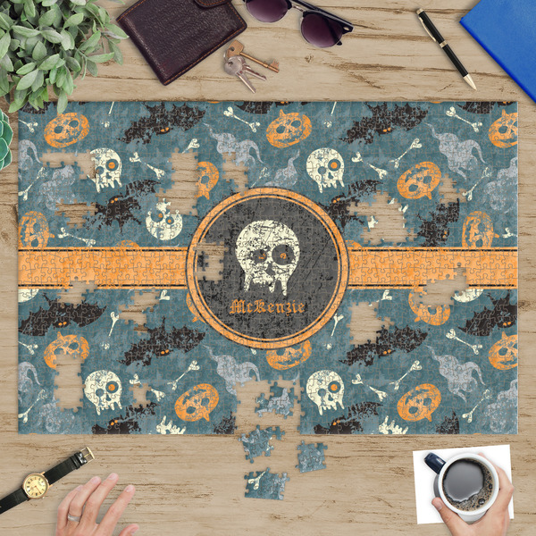 Vintage / Grunge Halloween Jigsaw Puzzle 1014 Piece - In Context