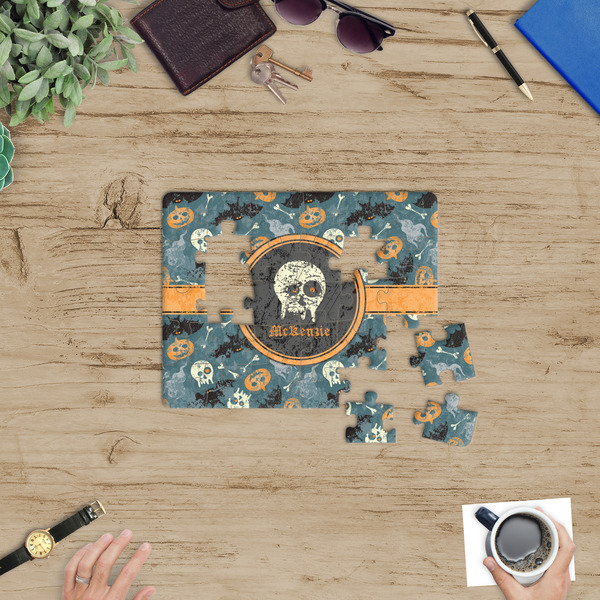 Vintage / Grunge Halloween Jigsaw Puzzle 30 Piece - In Context