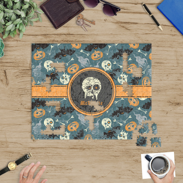 Vintage / Grunge Halloween Jigsaw Puzzle 500 Piece - In Context