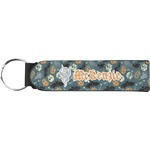 Vintage / Grunge Halloween Neoprene Keychain Fob (Personalized)