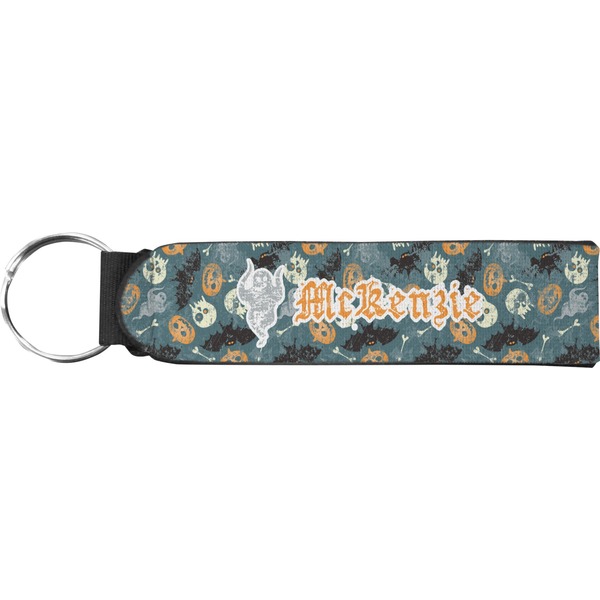 Custom Vintage / Grunge Halloween Neoprene Keychain Fob (Personalized)