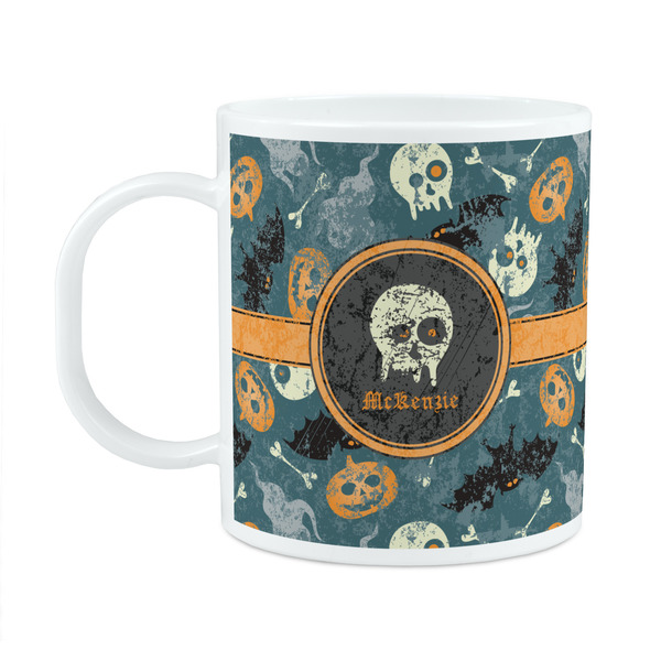 Custom Vintage / Grunge Halloween Plastic Kids Mug (Personalized)