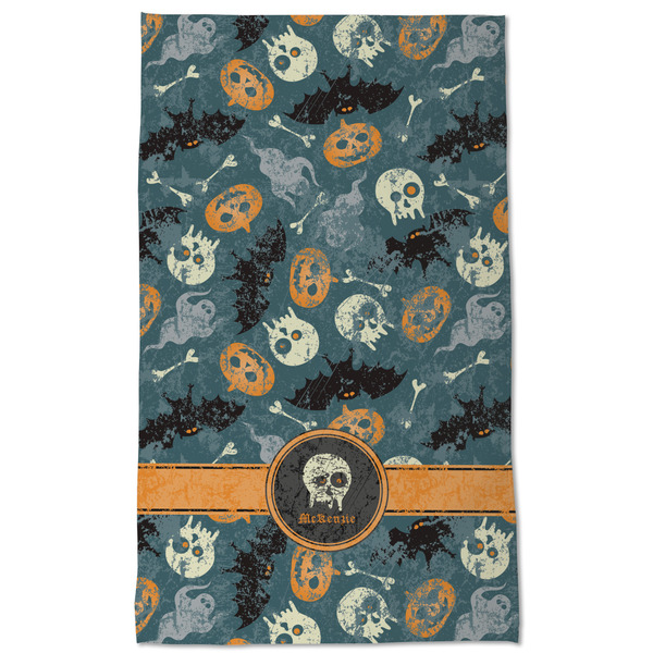 Vintage / Grunge Halloween Kitchen Towel - Poly Cotton - Full Front