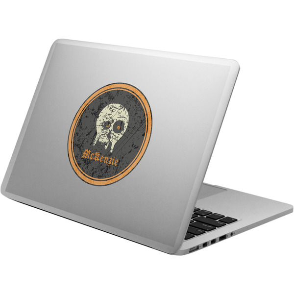 Custom Vintage / Grunge Halloween Laptop Decal (Personalized)