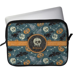 Vintage / Grunge Halloween Laptop Sleeve / Case - 13" (Personalized)