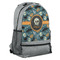 Vintage / Grunge Halloween Large Backpack - Gray - Angled View