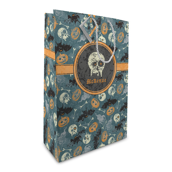 Custom Vintage / Grunge Halloween Large Gift Bag (Personalized)