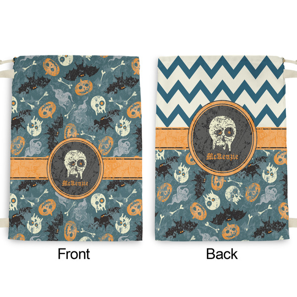 Vintage / Grunge Halloween Large Laundry Bag - Front & Back View