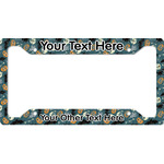 Vintage / Grunge Halloween License Plate Frame - Style A (Personalized)