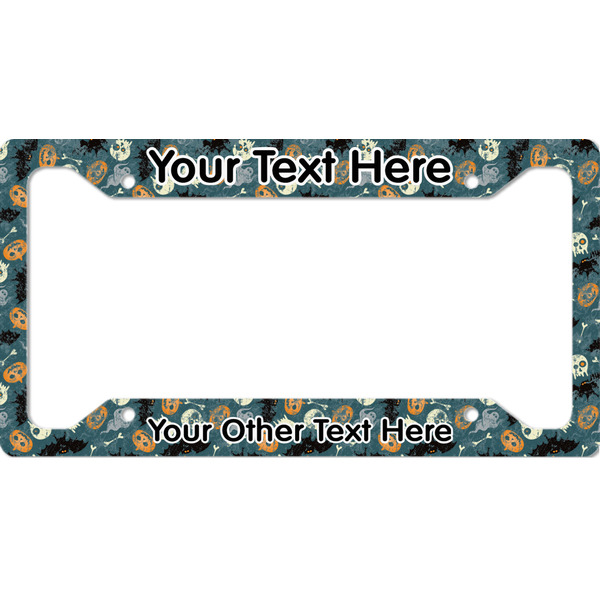 Custom Vintage / Grunge Halloween License Plate Frame - Style A (Personalized)