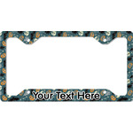 Vintage / Grunge Halloween License Plate Frame - Style C (Personalized)