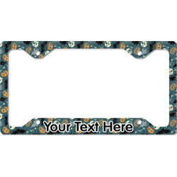 Vintage / Grunge Halloween License Plate Frame - Style C (Personalized)