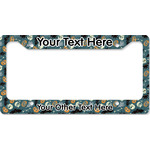 Vintage / Grunge Halloween License Plate Frame - Style B (Personalized)