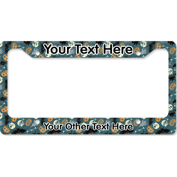 Custom Vintage / Grunge Halloween License Plate Frame - Style B (Personalized)