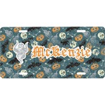 Vintage / Grunge Halloween Front License Plate (Personalized)