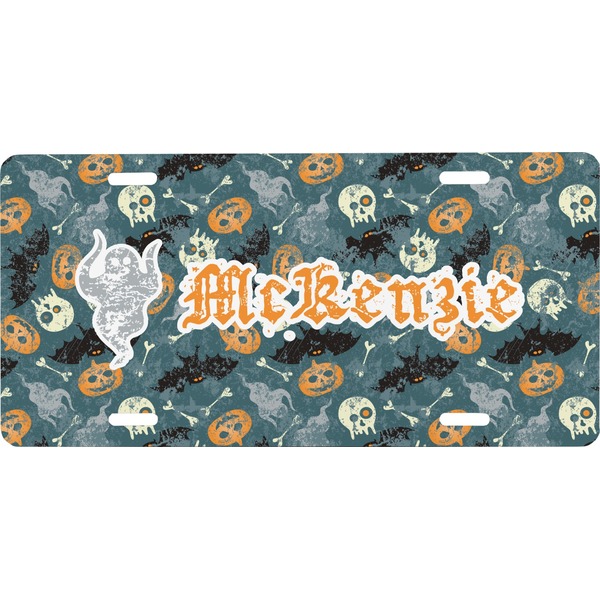 Custom Vintage / Grunge Halloween Front License Plate (Personalized)