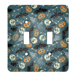 Vintage / Grunge Halloween Light Switch Cover (2 Toggle Plate)