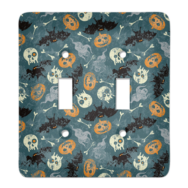 Custom Vintage / Grunge Halloween Light Switch Cover (2 Toggle Plate)