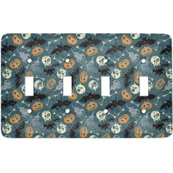 Vintage / Grunge Halloween Light Switch Cover (4 Toggle Plate)
