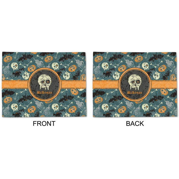 Vintage / Grunge Halloween Linen Placemat - APPROVAL (double sided)