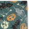 Vintage / Grunge Halloween Linen Placemat - DETAIL