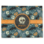 Vintage / Grunge Halloween Single-Sided Linen Placemat - Single w/ Name or Text