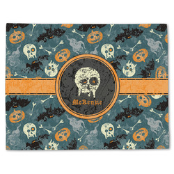 Vintage / Grunge Halloween Single-Sided Linen Placemat - Single w/ Name or Text