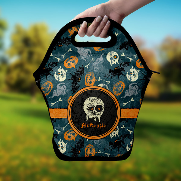 Vintage / Grunge Halloween Lunch Bag - Hand