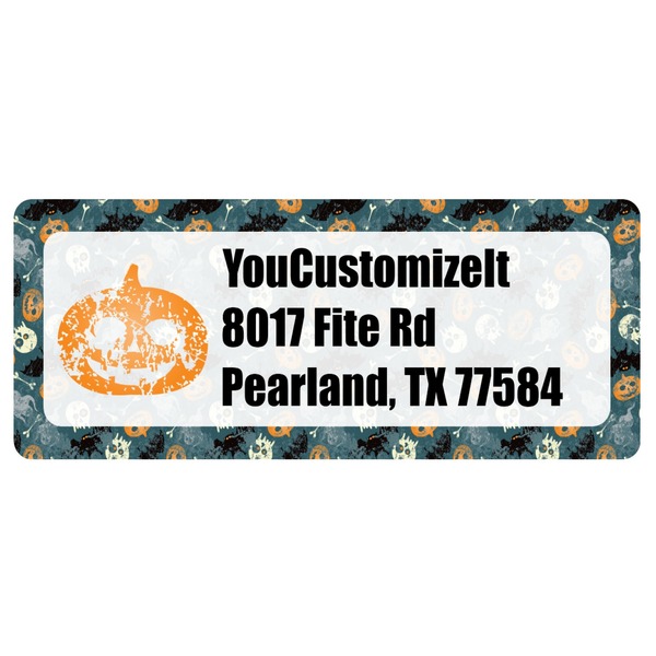 Custom Vintage / Grunge Halloween Return Address Labels (Personalized)
