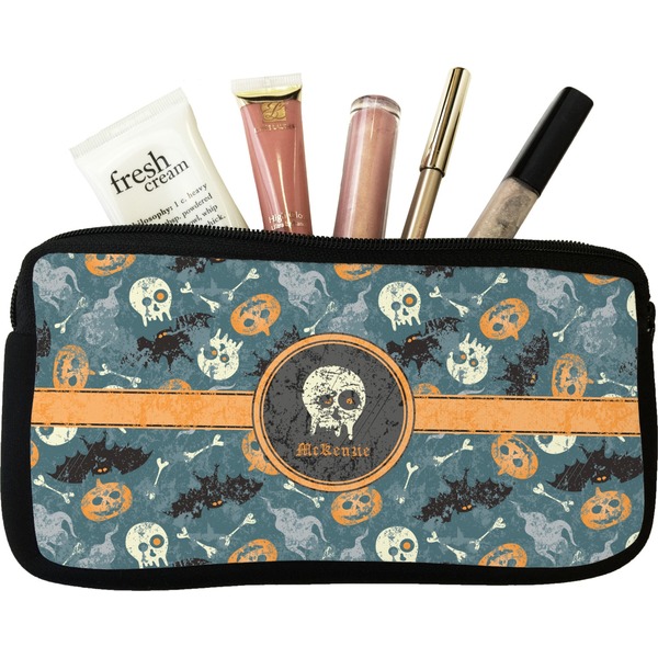 Custom Vintage / Grunge Halloween Makeup / Cosmetic Bag (Personalized)